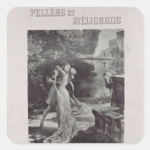 Adesivo Quadrado Frontispiece a Pelleas e a Melisande perto