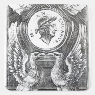 Adesivo Quadrado Frontispiece 'ao Pharsalia de Lucan