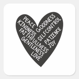 Adesivo Quadrado Fruit of spirit