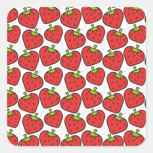 Adesivo Quadrado Fruit seamless pattern | Fruit surface pattern 60 (Frente)