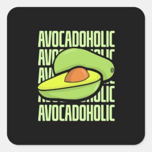 Adesivo Quadrado Fruta Avocado