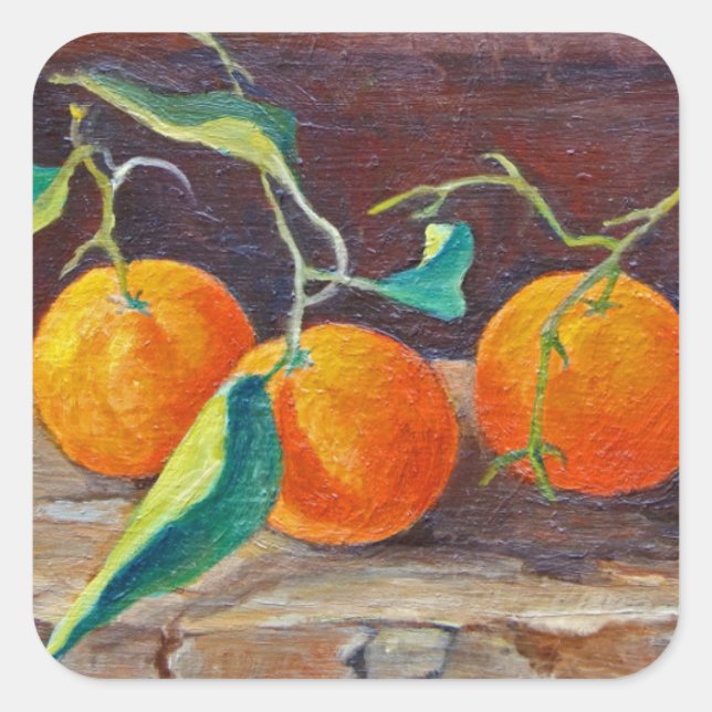 Adesivo Quadrado Fruta numa prateleira 2014 2 (Frente)