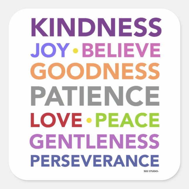 Adesivo Quadrado Frutas da Vinheta Espirituosa (Frente)