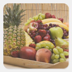 Adesivo Quadrado Frutas frescas