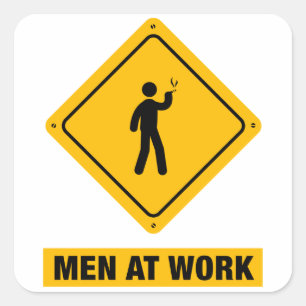 Adesivo Quadrado Fumar