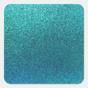 Adesivo Quadrado Fundo Azul Azul Turquoise Faux Azul