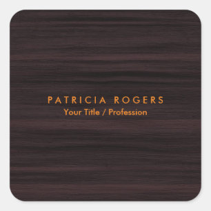 Adesivo Quadrado Fundo da Madeira Laranja Castanho