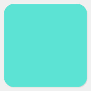 Adesivo Quadrado Fundo de Cor da Tendência Sólida Azul Azul-Azul-