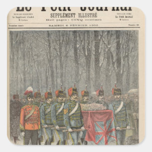 Adesivo Quadrado Funeral de Albert Victor Duke of Clarence