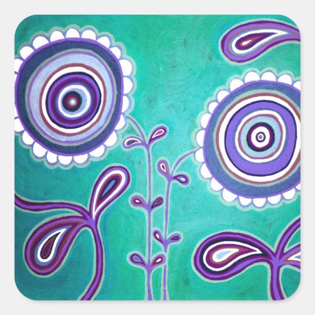 Adesivo Quadrado Funky Bliss (Frente)