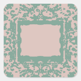 Adesivo Quadrado Funky Boho Olha Meia-Tons Grunge Square Sticker