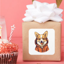 Funny Corgi Vestindo Hoodie