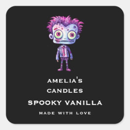 Adesivo Quadrado Funny Frankenstein Monster - Empresa de Velas