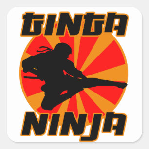 Adesivo Quadrado Funny Ginga Ninja Ginger Red Hair Humor Ruivo