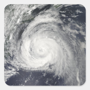 Adesivo Quadrado Furacão Bill fora da costa leste