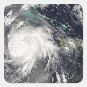 Adesivo Quadrado Furacão Gustavo sobre Jamaica 2