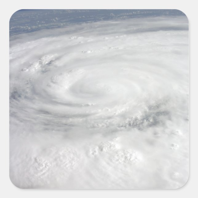 Adesivo Quadrado Furacão Ike (Frente)