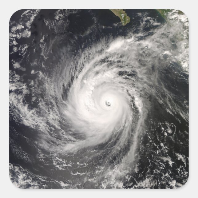 Adesivo Quadrado Furacão Norbert, do México (Frente)