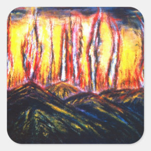 Adesivo Quadrado Fury Fires