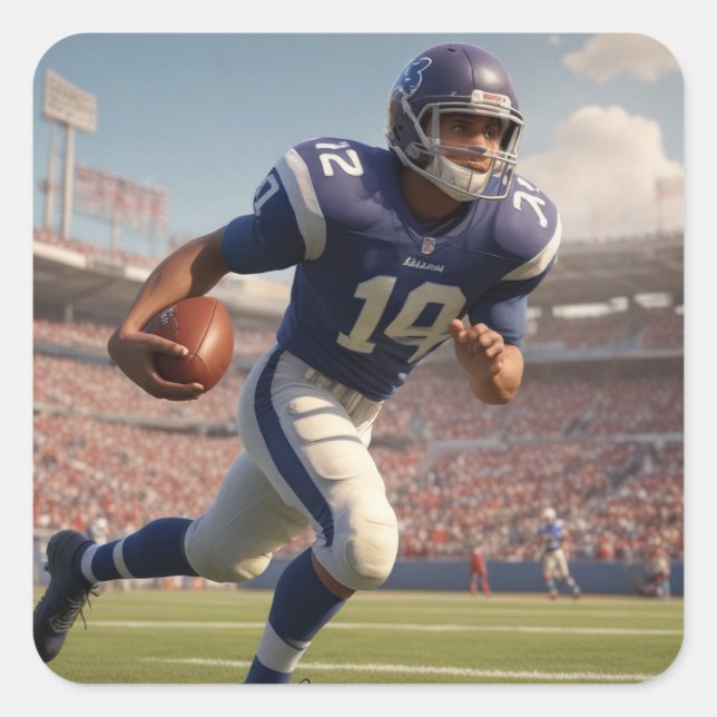 Adesivo Quadrado Futebol (Frente)