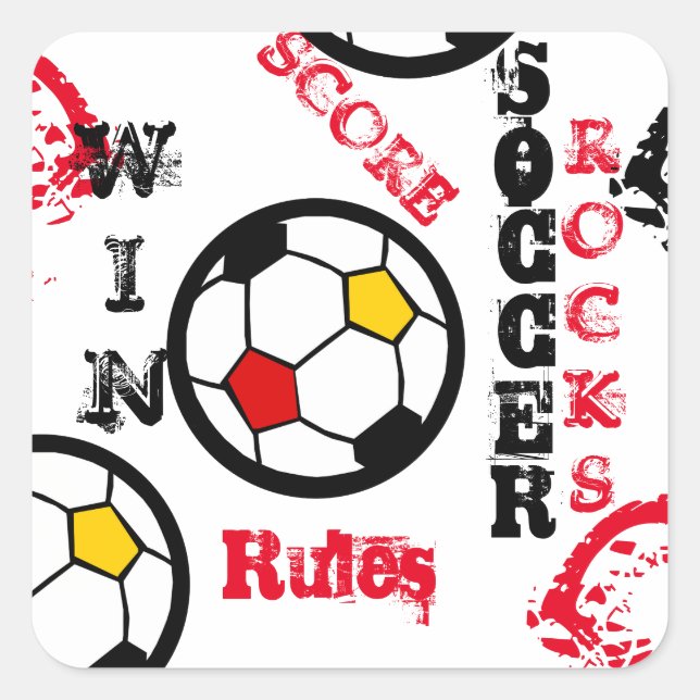 ADESIVO QUADRADO FUTEBOL (Frente)