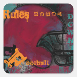 Adesivo Quadrado Futebol Americano