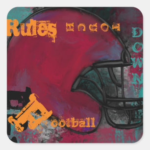 Adesivo Quadrado Futebol Americano