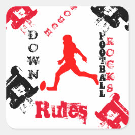 Adesivo Quadrado Futebol Americano