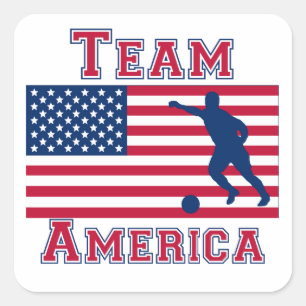 Adesivo Quadrado Futebol Americano Flag Team