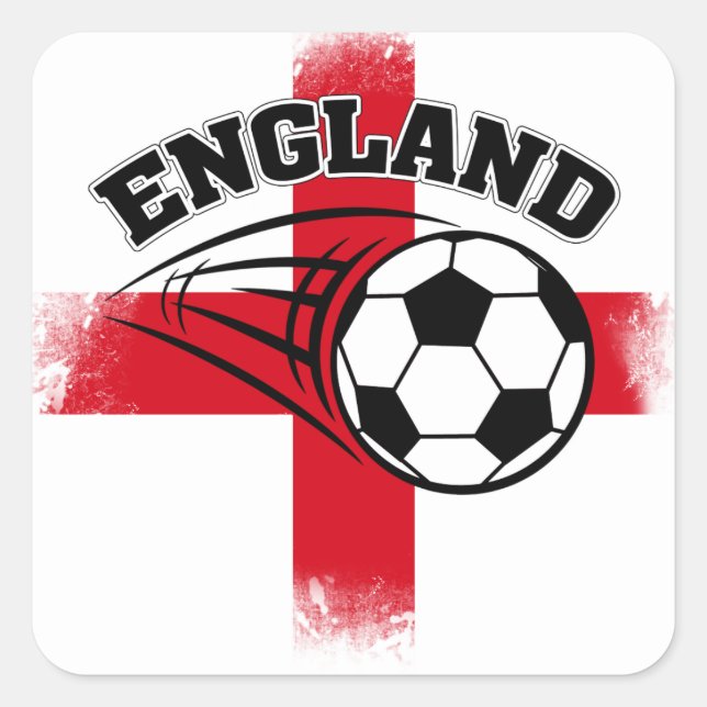 Adesivo Quadrado Futebol de Inglaterra (Frente)