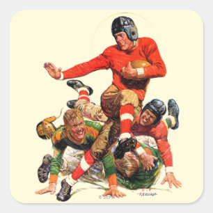 Adesivo Quadrado Futebol do Colégio