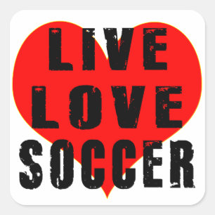 Adesivo Quadrado Futebol do Live Love