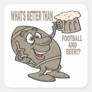 Adesivo Quadrado Futebol E Cerveja