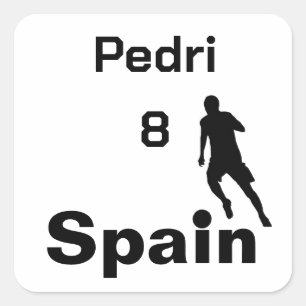 Adesivo Quadrado Futebol espanhol personalizável