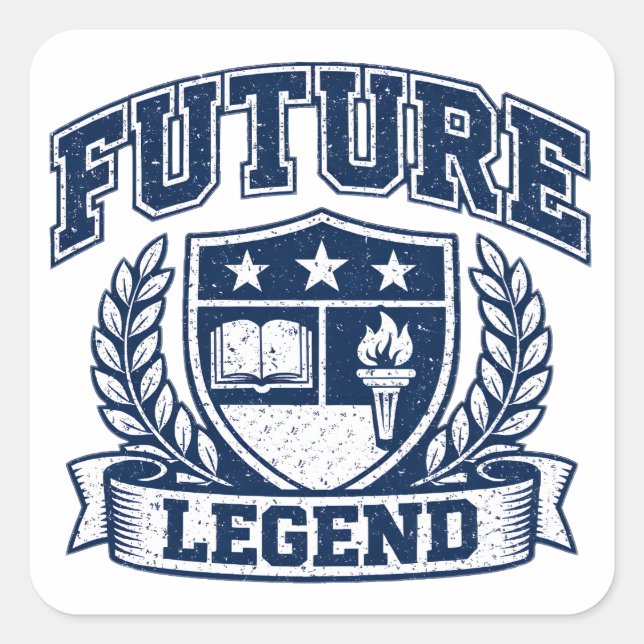 Adesivo Quadrado Future Legend – Ambition Student Pride (Frente)
