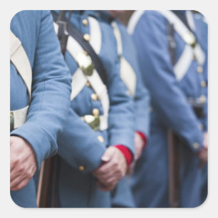 Adesivo Quadrado Fuzileiros militares da era civil dos EUA