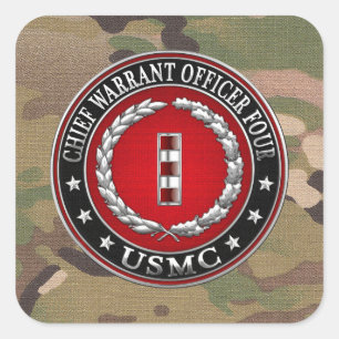 Adesivo Quadrado Fuzileiros navais dos E.U.: Autorização principa