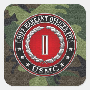 Adesivo Quadrado Fuzileiros navais dos E.U.: Autorização principa