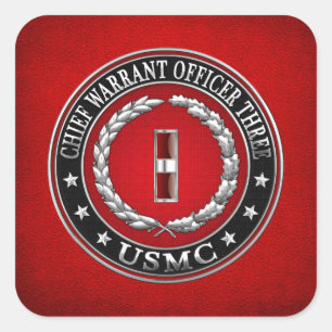 Adesivo Quadrado Fuzileiros navais dos E.U.: Autorização principa