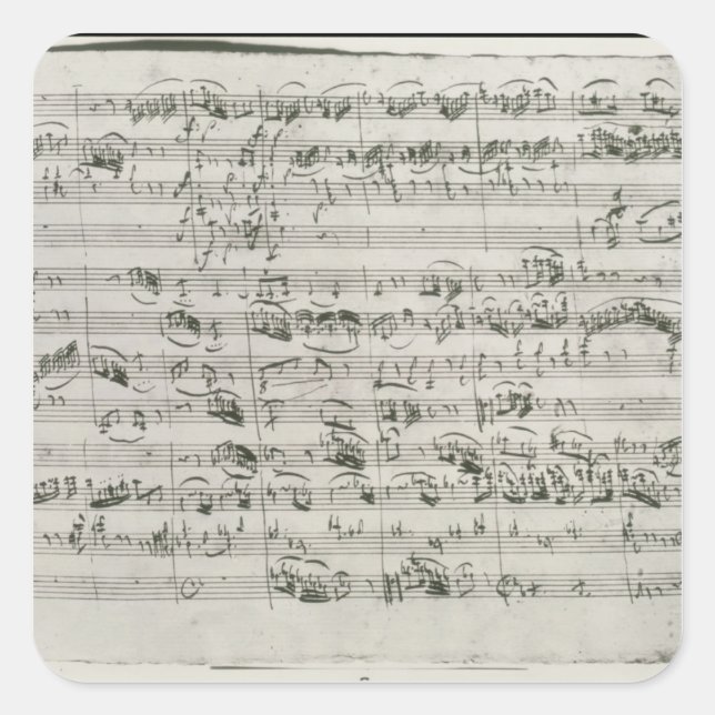 Adesivo Quadrado G. para violino, cravo e violoncelo (Frente)