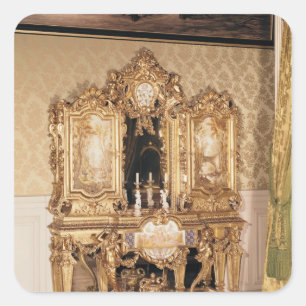 Adesivo Quadrado Gabinete de joalharia