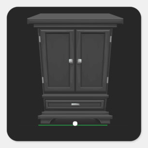 Adesivo Quadrado Gabinete de móveis de sacos de falhas, onyx, armár