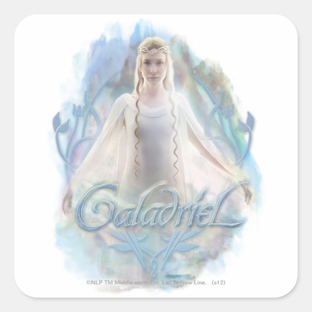 Adesivo Quadrado Galadriel com nome (Frente)