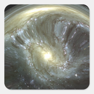 Adesivo Quadrado Galáxia alterada Digital