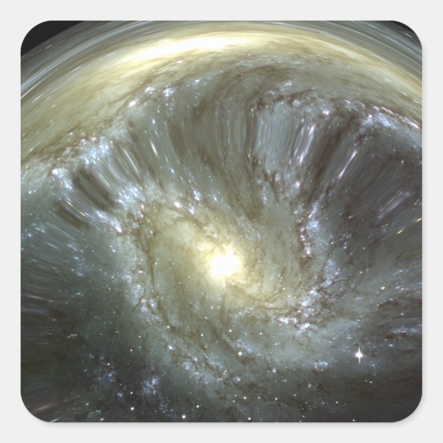 Adesivo Quadrado Galáxia alterada Digitalmente (Frente)