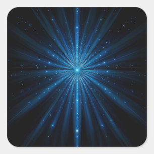 Adesivo Quadrado Galáxia Azul Continuum Estrela Cósmica Nascimento