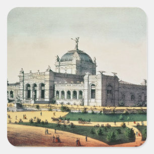 Adesivo Quadrado Galeria de arte