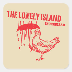 Adesivo Quadrado Galinha