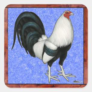 Adesivo Quadrado Gamecock enquadrado