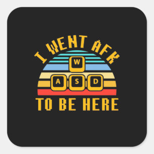 Adesivo Quadrado Gamer Gift   Jogador Para Estar Aqui